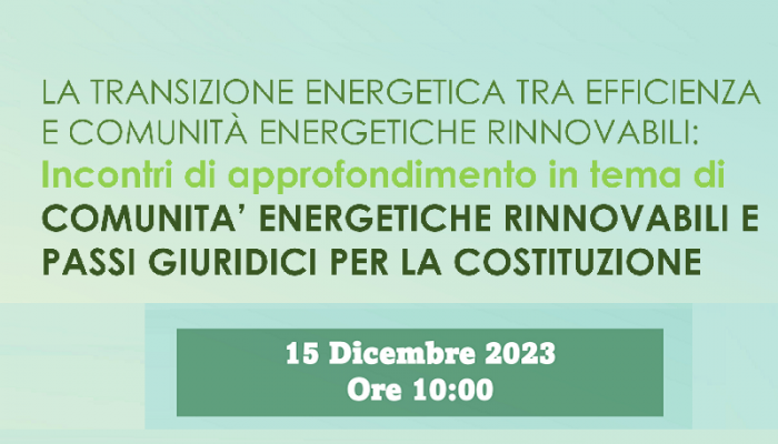 RISPARMIO ED EFFICIENZA CON LA TRANSIZIONE GREEN. COLLOQUI GRATUITI CON ESPERTI