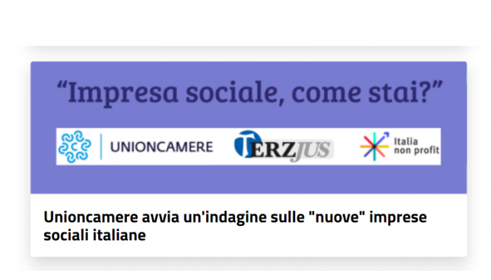 SEI UN’IMPRESA SOCIALE? PARTECIPA AL QUESTIONARIO