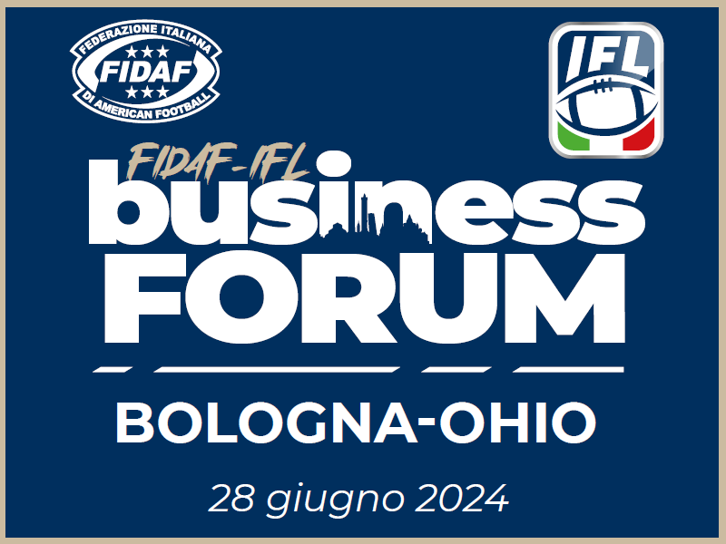 business forum bologna-ohio 28 giugno 2024 - scritta bianca su sfondo blu