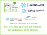 PREMIO IMPRESA AMBIENTE. PER PARTECIPARE TEMPO FINO AL 16 DICEMBRE
